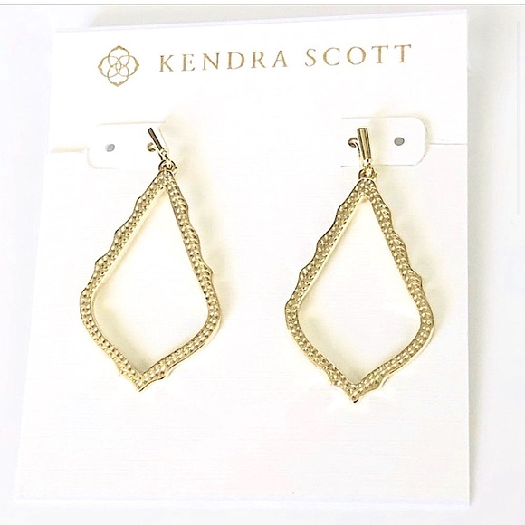 5⭐️KENDRA SCOTT Sophia Gold Drop Earrings - Picture 8 of 11
